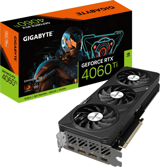 GIGABYTE nVidia GeForce® RTX 4060Ti Gaming OC - 16G GDDR6X HDMIx2/DP x2. - TechDriven Technologies