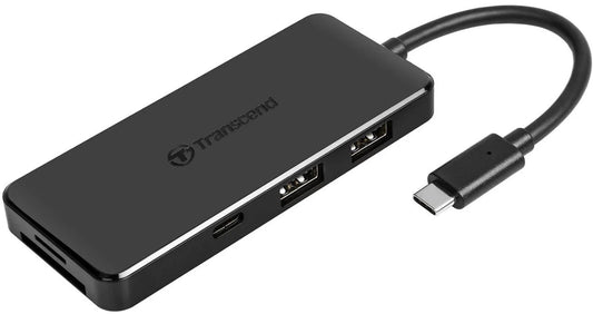 TRANSCEND TS-HUB5C USB Type C Hub 2 x USB 3.1 Gen 2 Type A; 1 x USB Type C port; 1 x USB Type C PD port and SD & MicroSD Reader - TechDriven Technologies