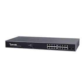 VIVOTEK 16xGE PoE + 2xGE SFP Web Smart Managed Switch - TechDriven Technologies